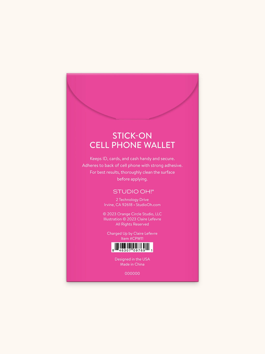 Charged Up Stick-On Cell Phone Wallet