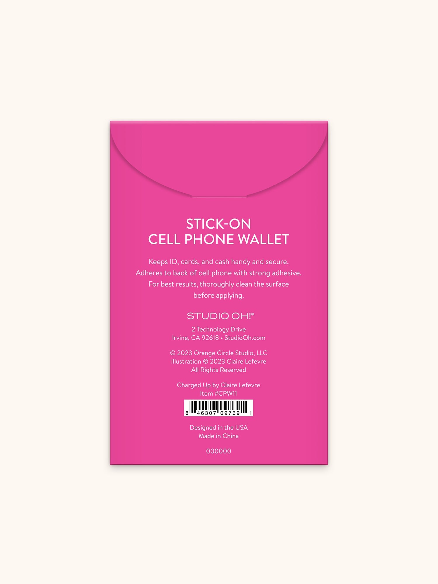 Charged Up Stick-On Cell Phone Wallet