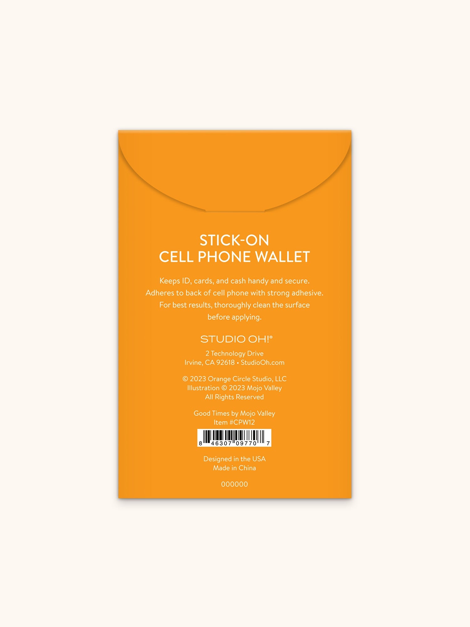 Good Times Stick-On Cell Phone Wallet