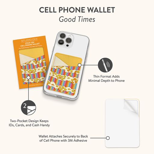Good Times Stick-On Cell Phone Wallet
