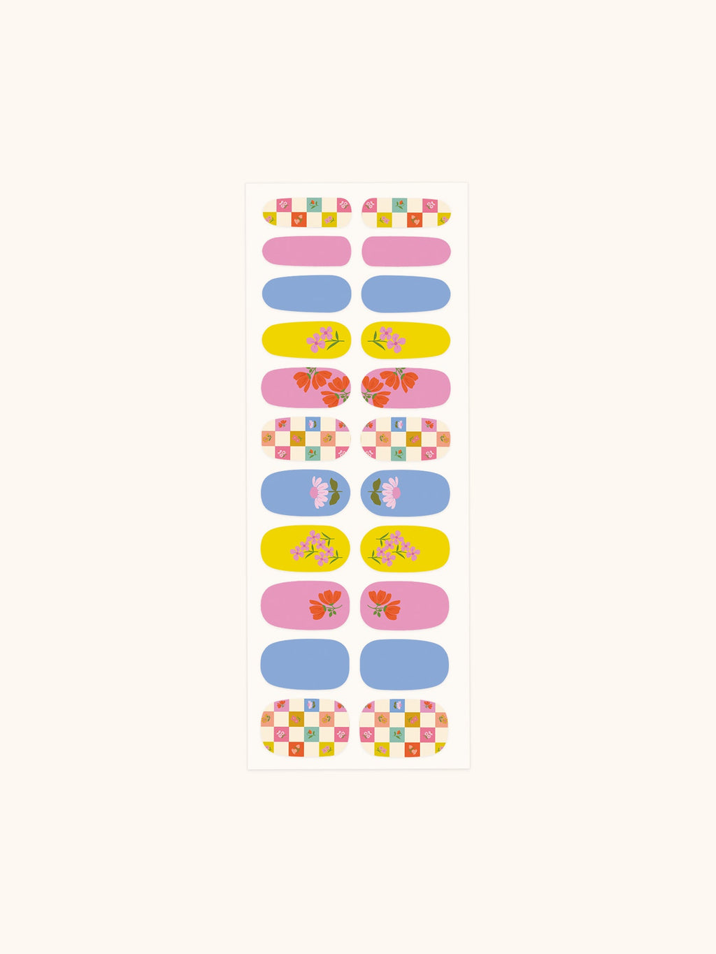 Checkerboard Blooms Hand & Nail Spa Kit
