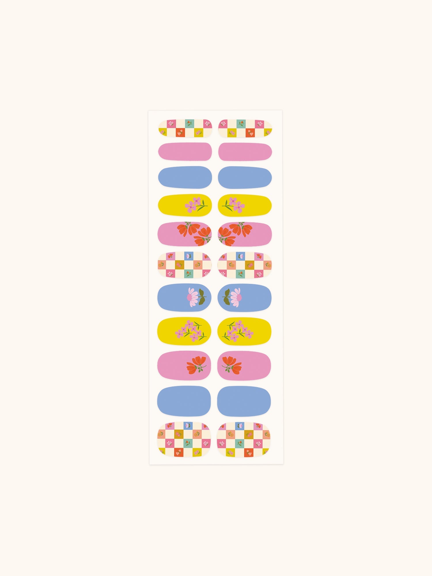 Checkerboard Blooms Hand & Nail Spa Kit