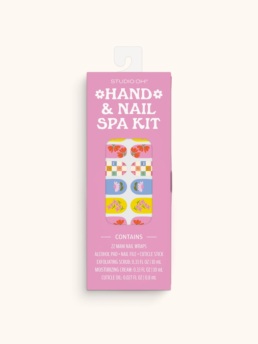 Checkerboard Blooms Hand & Nail Spa Kit