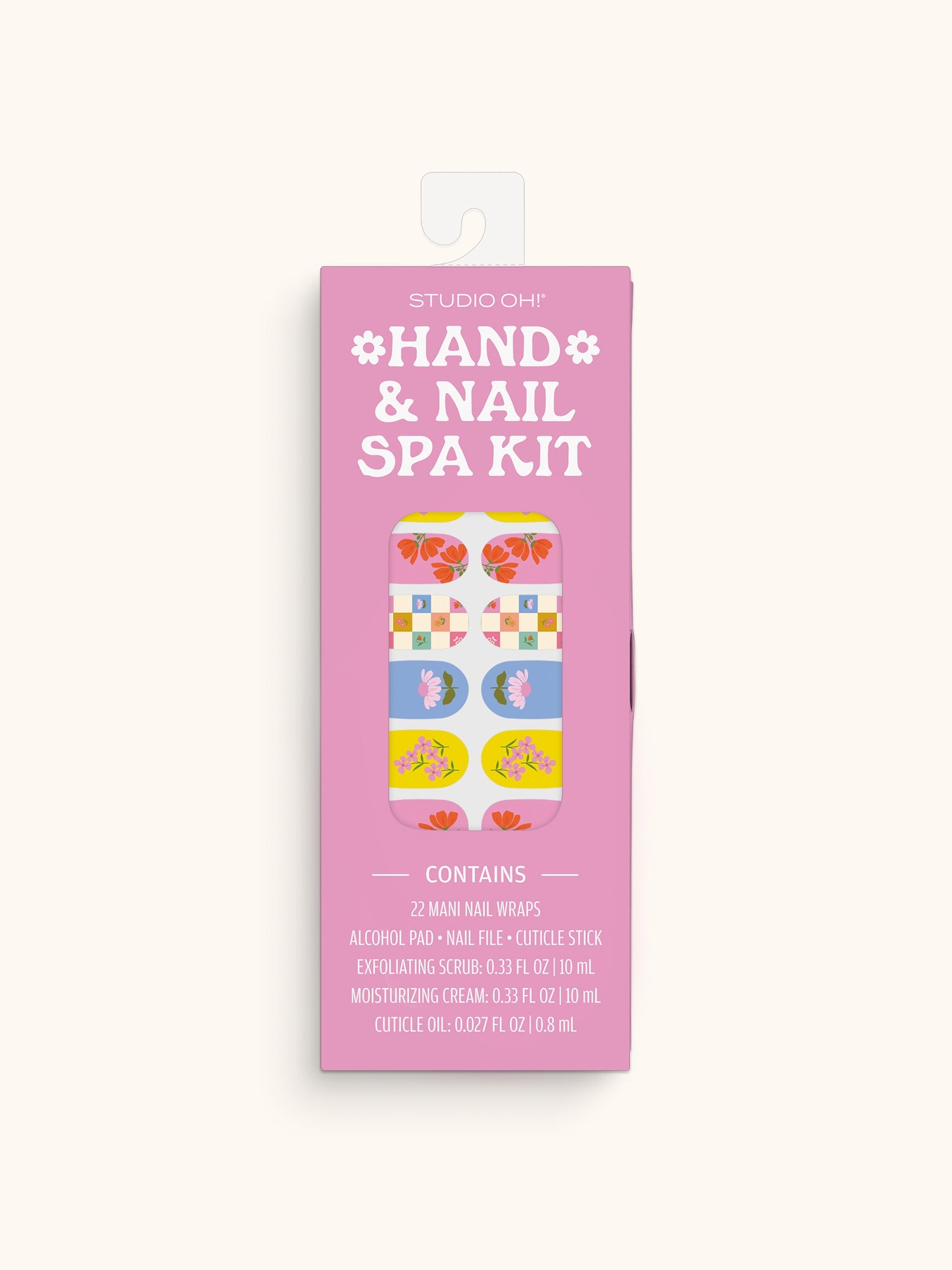 Checkerboard Blooms Hand & Nail Spa Kit