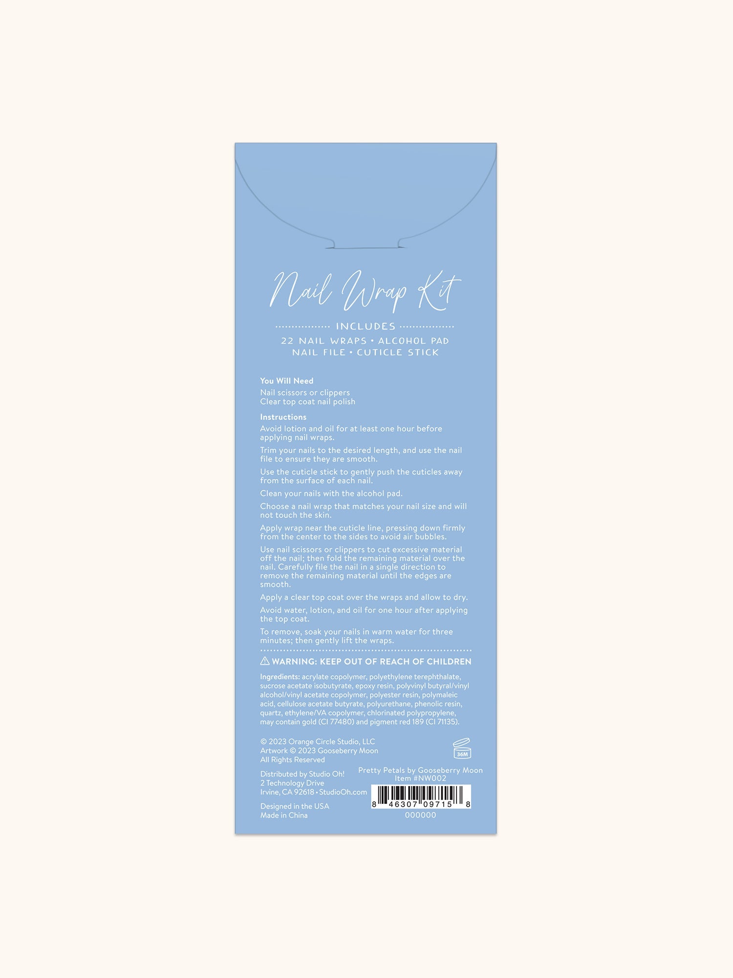 Pretty Petals Nail Wrap Kit