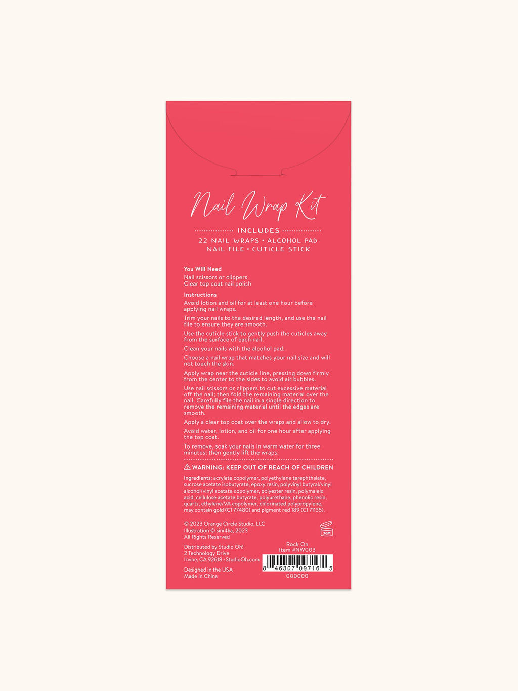 Rock on Mani Nail Wrap Kit
