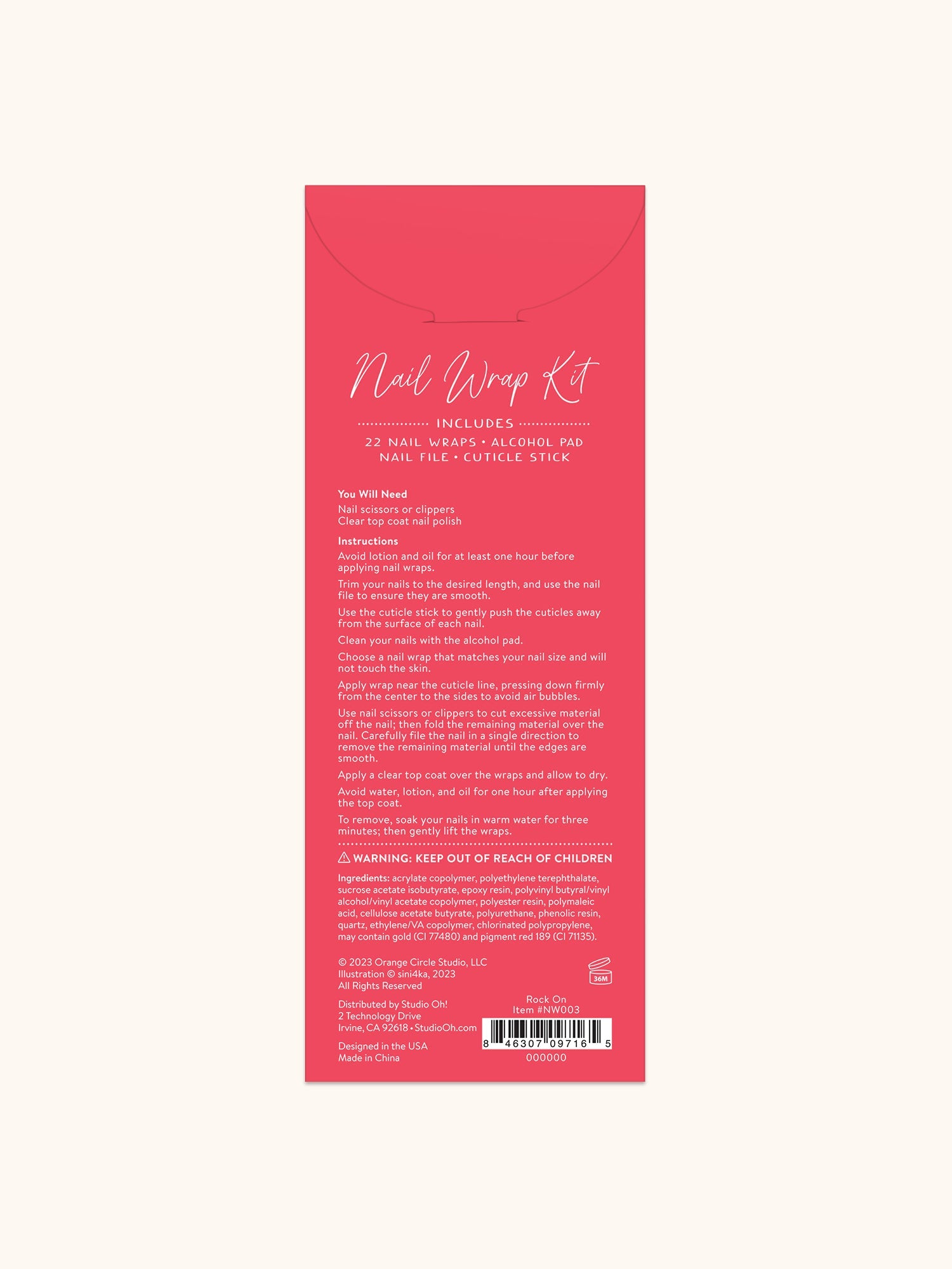 Rock on Mani Nail Wrap Kit