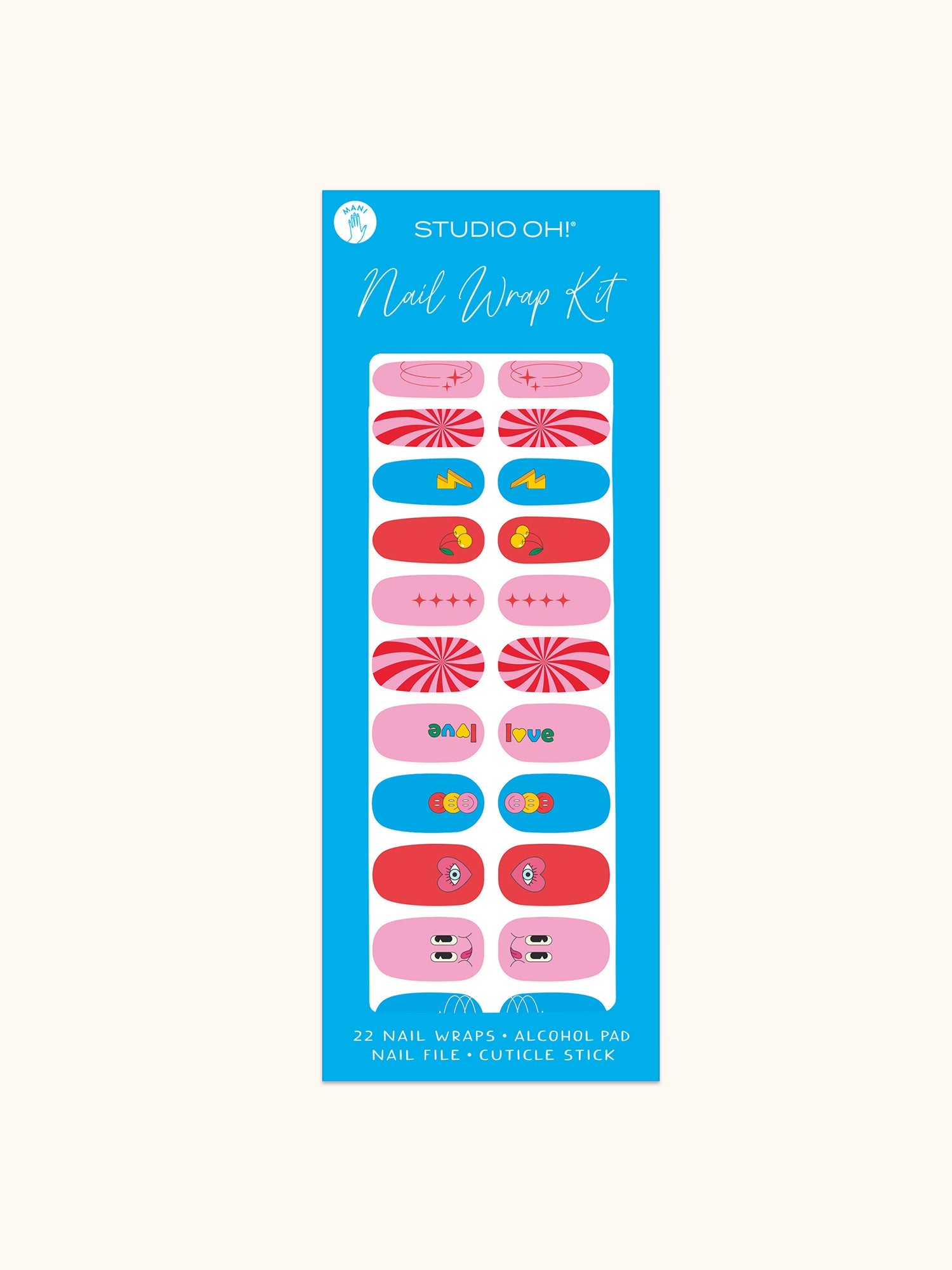 Retro Vibes Mani Nail Wrap Kit