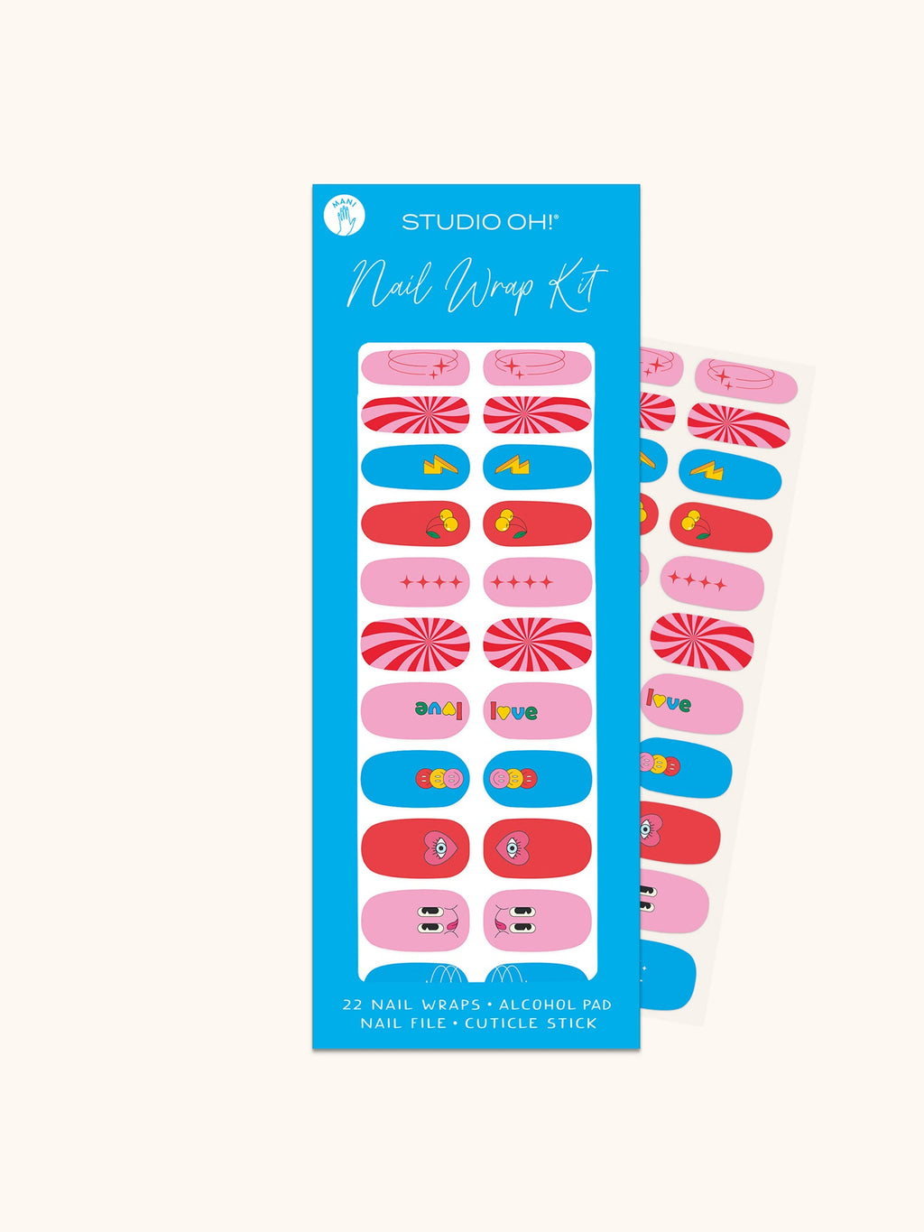 Retro Vibes Mani Nail Wrap Kit