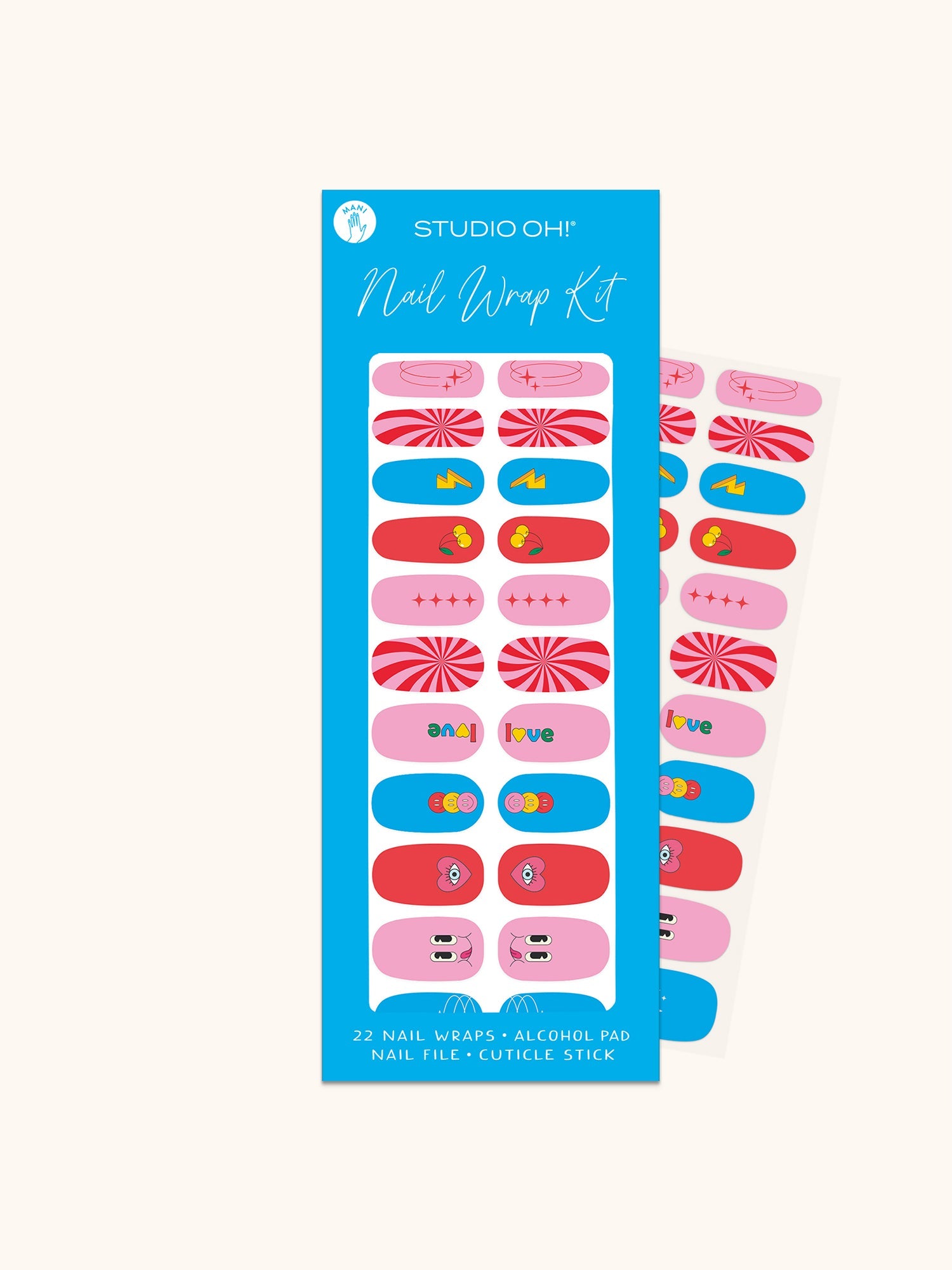 Retro Vibes Mani Nail Wrap Kit