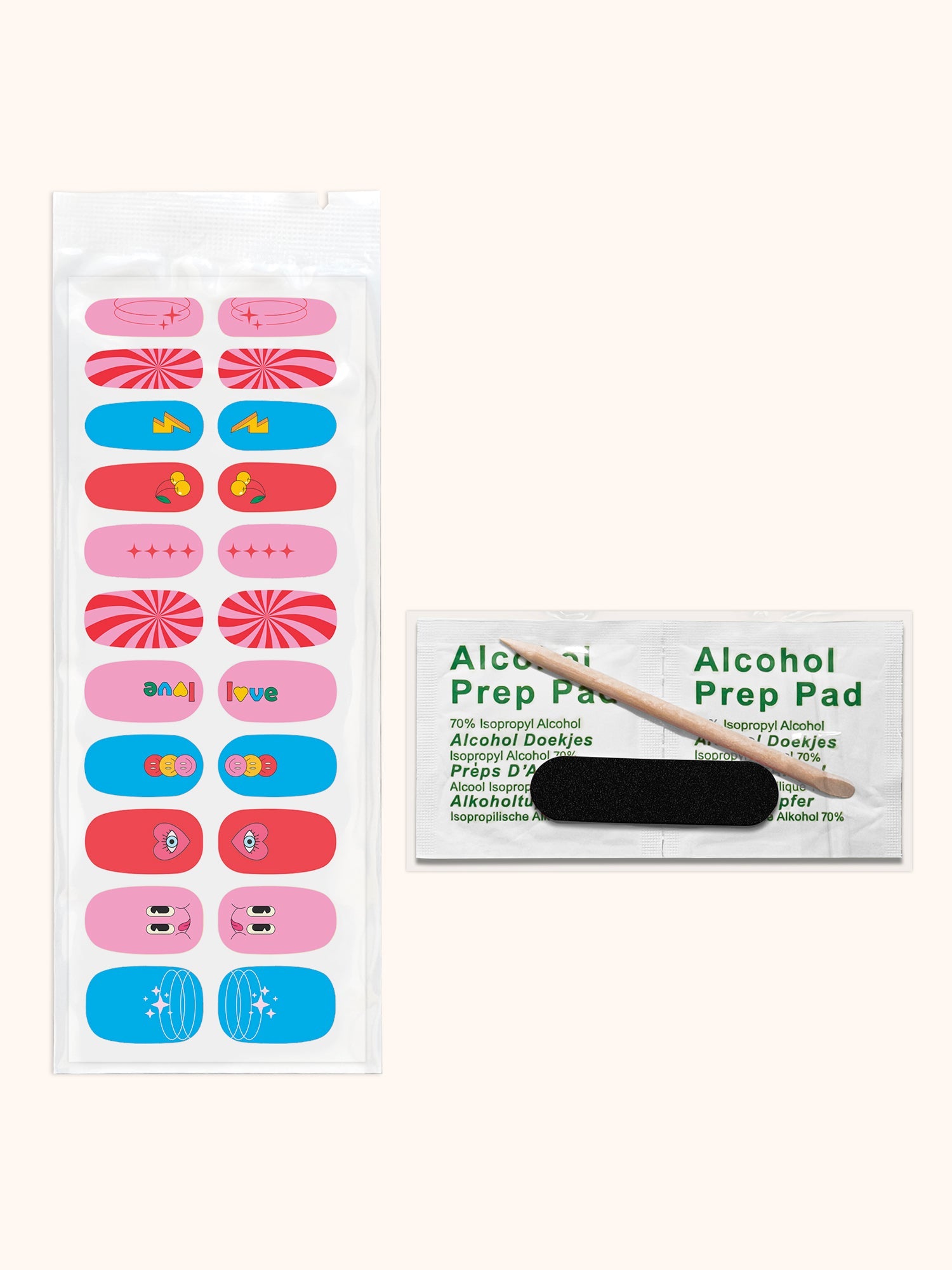 Retro Vibes Mani Nail Wrap Kit