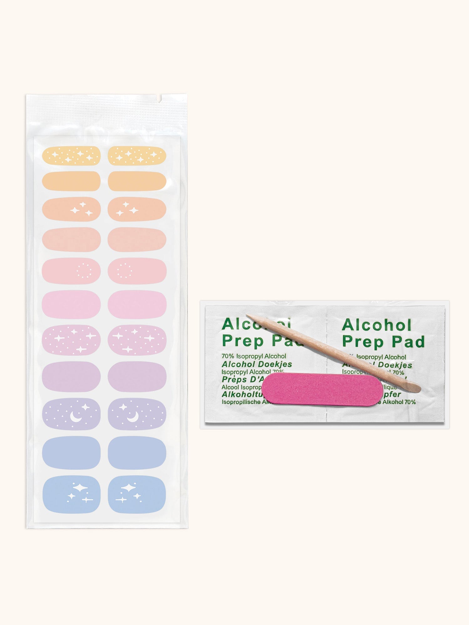 Pastel Ombré Mani Nail Wrap Kit