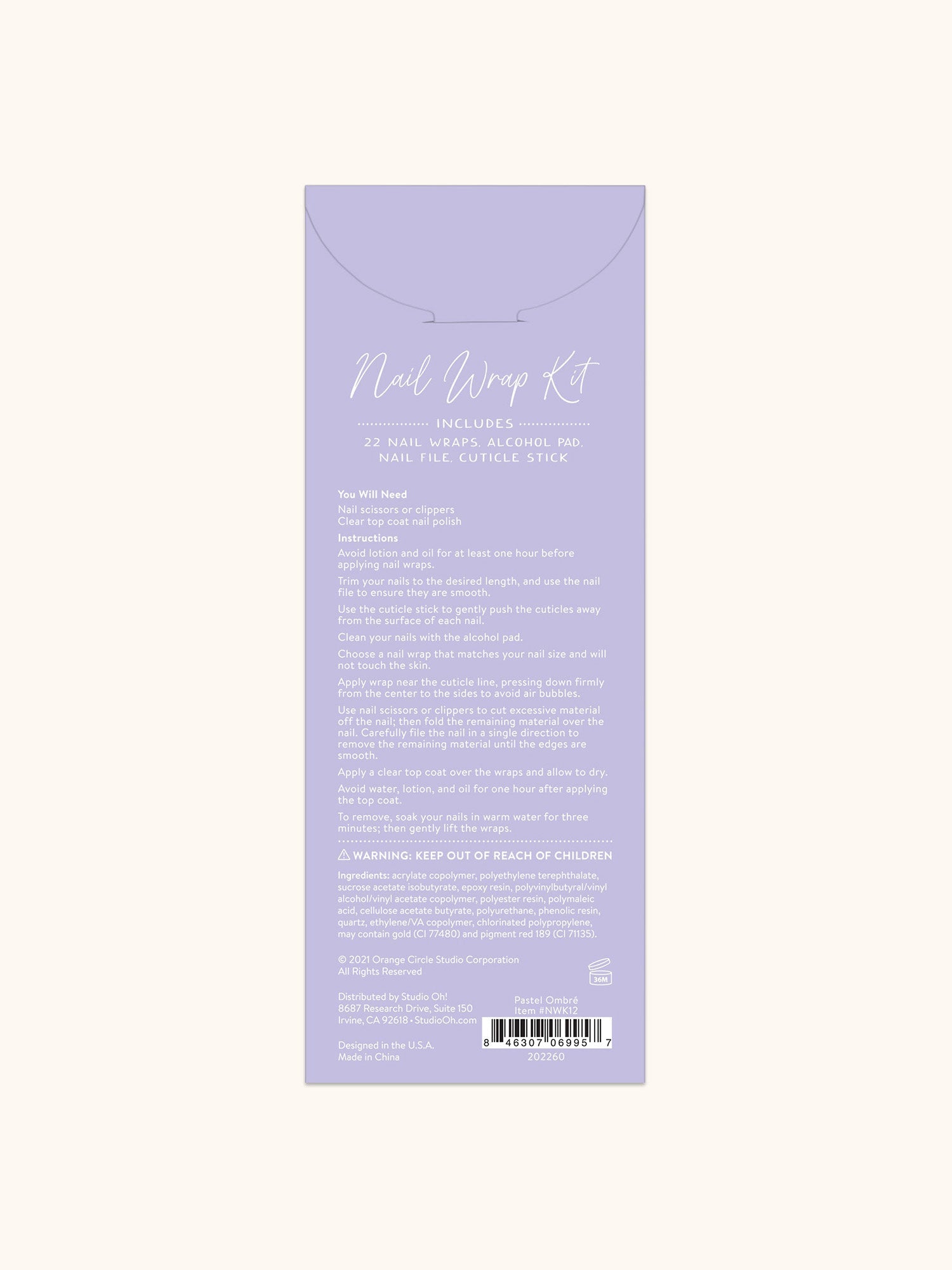 Pastel Ombré Mani Nail Wrap Kit