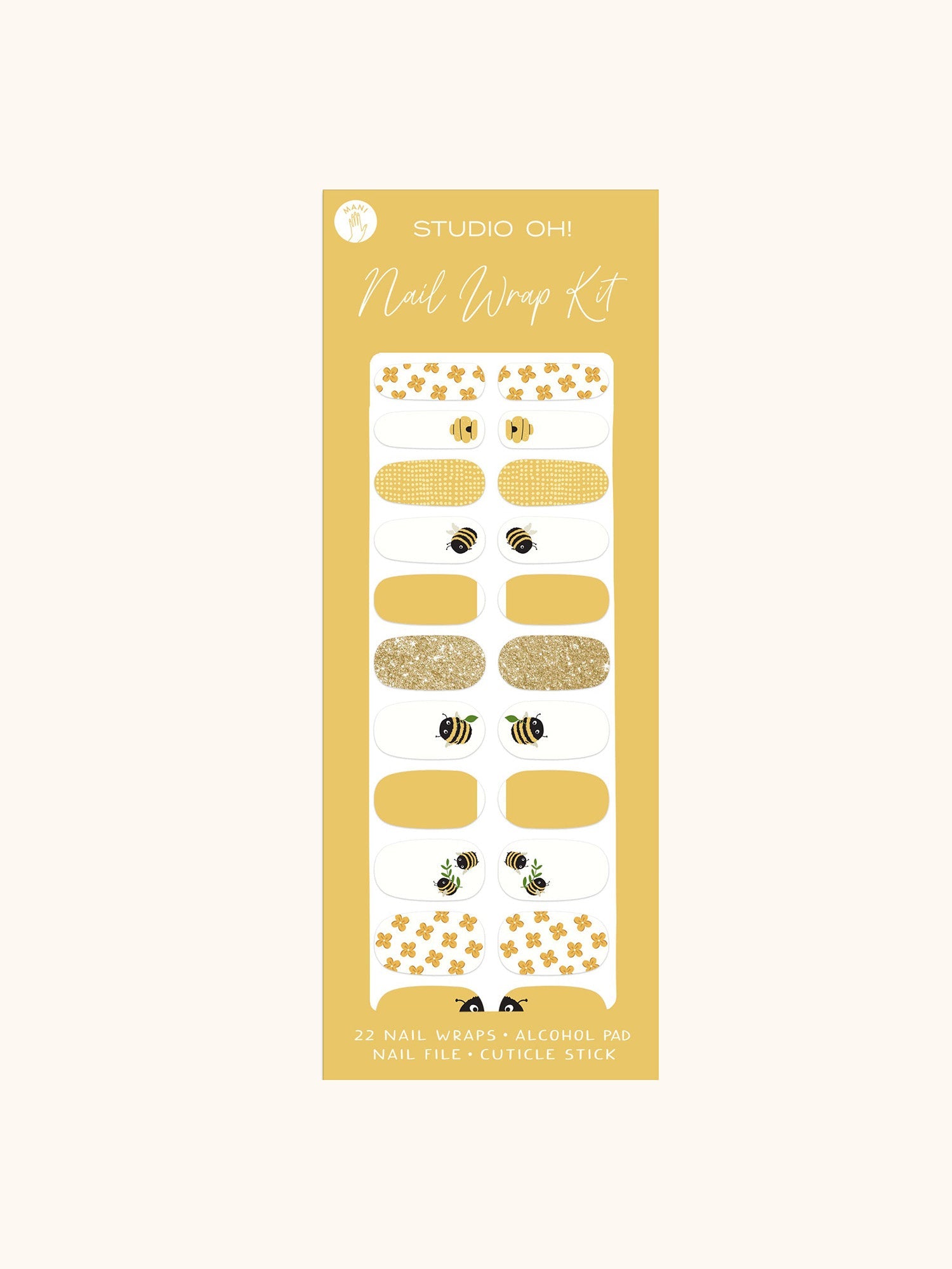 Buzzy Bees Mani Nail Wrap Kit