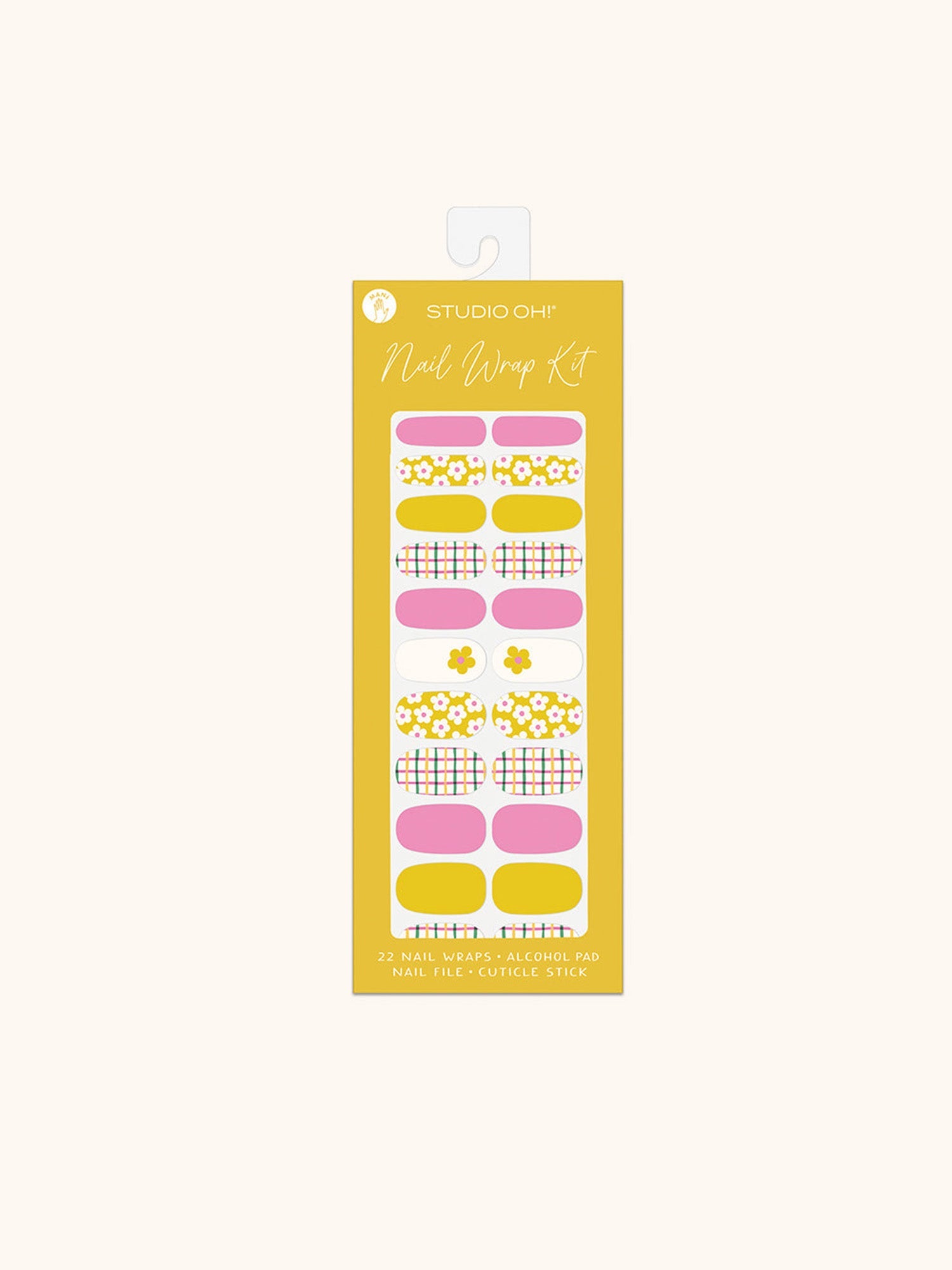 Crisscross Daisies Mani Nail Wrap Kit