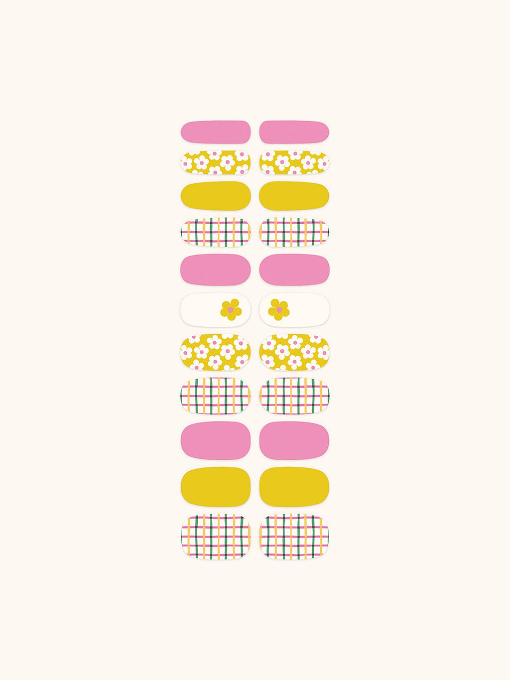 Crisscross Daisies Mani Nail Wrap Kit