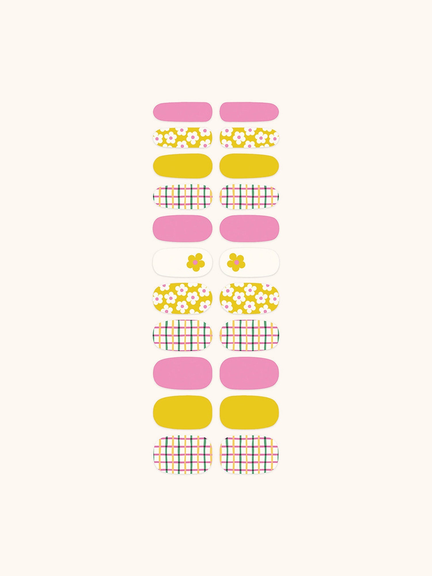 Crisscross Daisies Mani Nail Wrap Kit