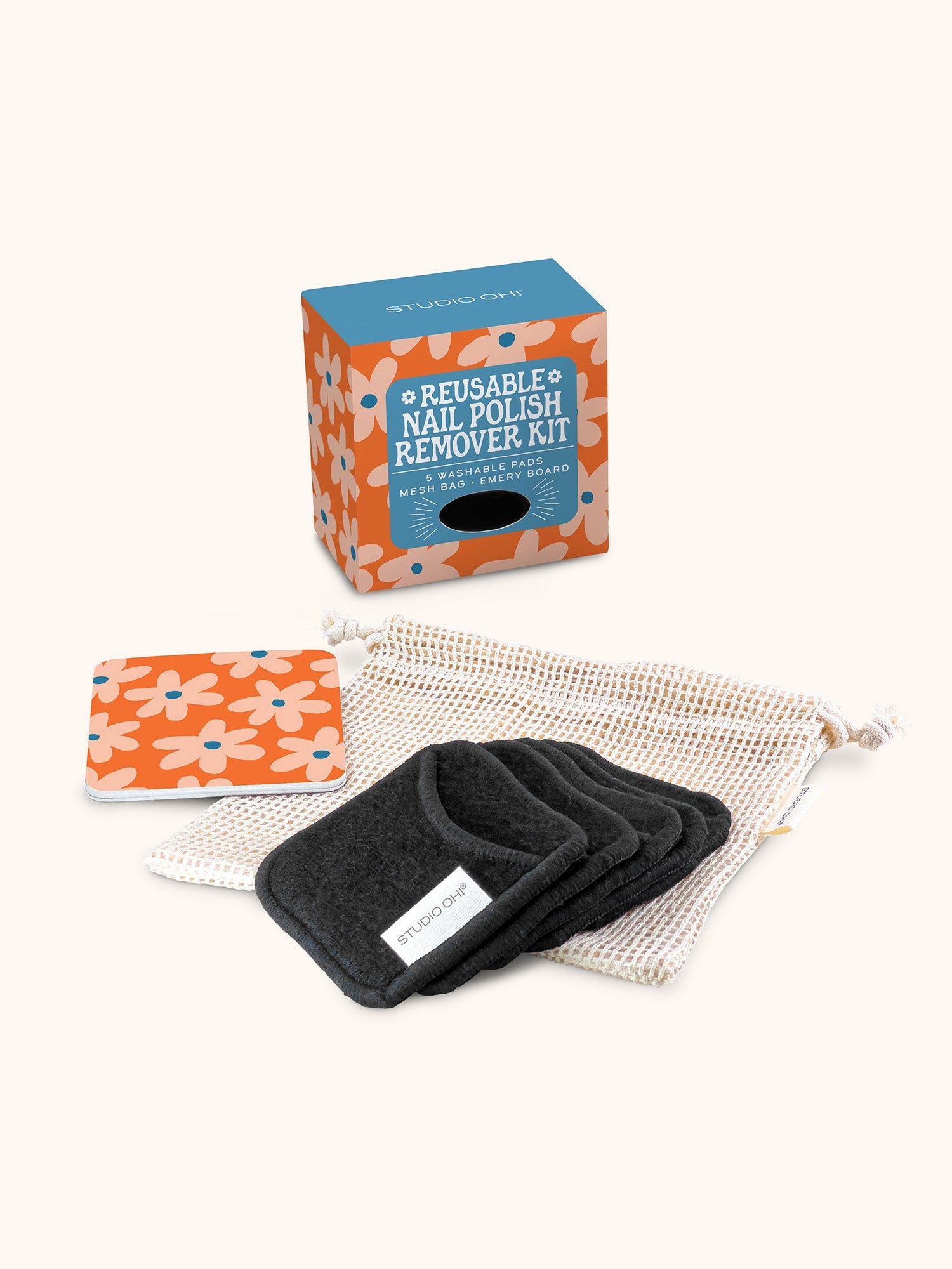 Glow Up Daisies Reusable Nail Polish Remover Kit