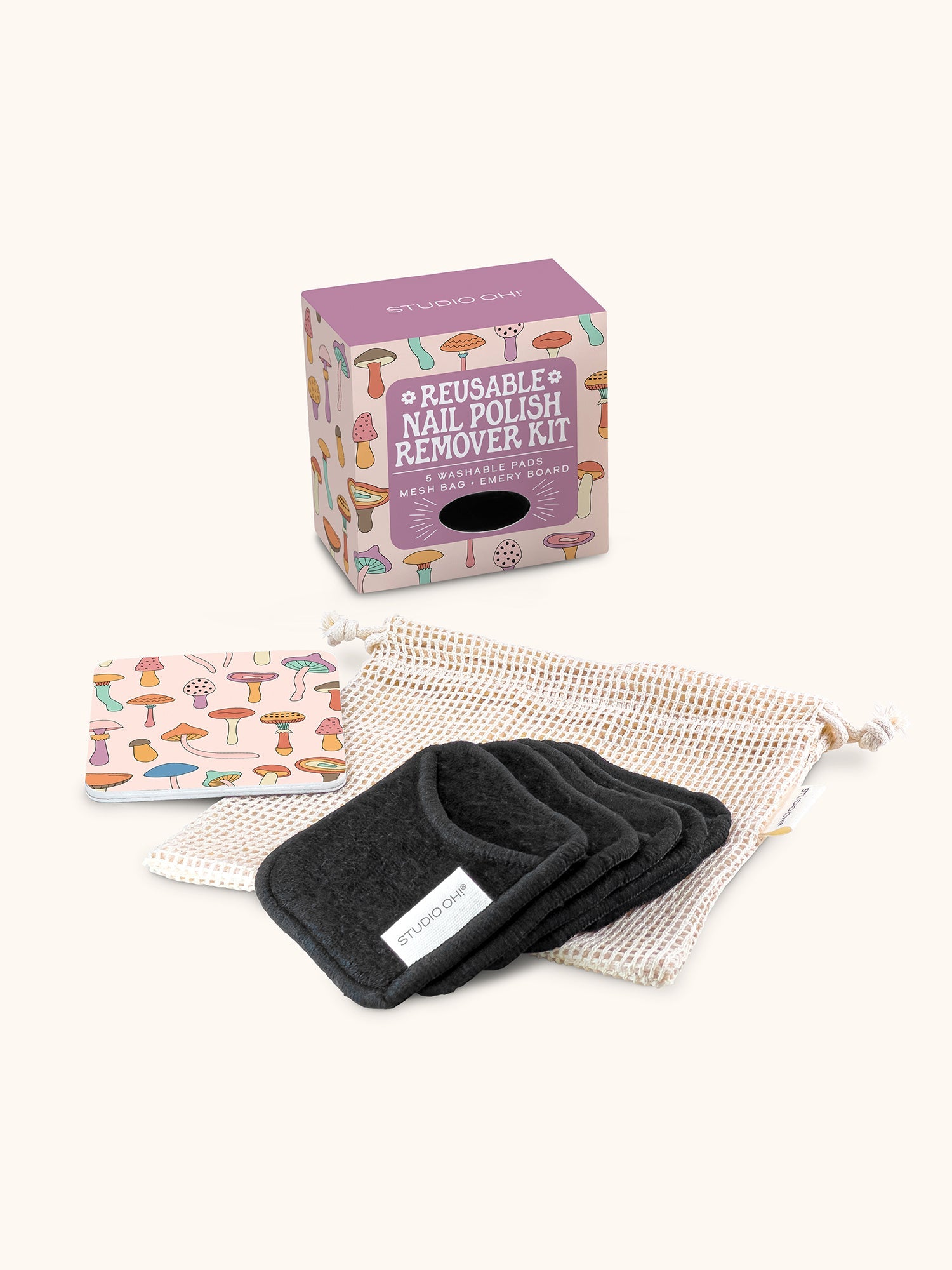 Mushroom Melody Nail Polish Remover Kit