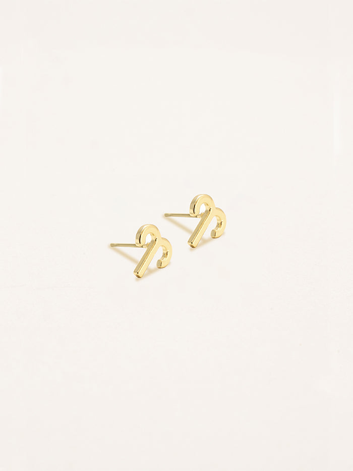 Aries Zodiac Earrings