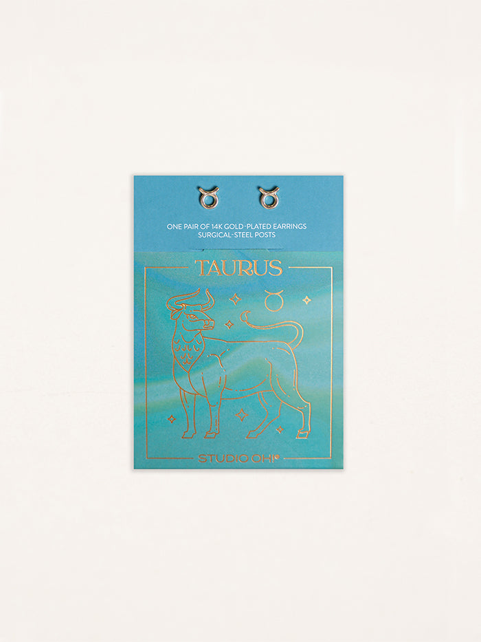 Taurus Zodiac Earrings