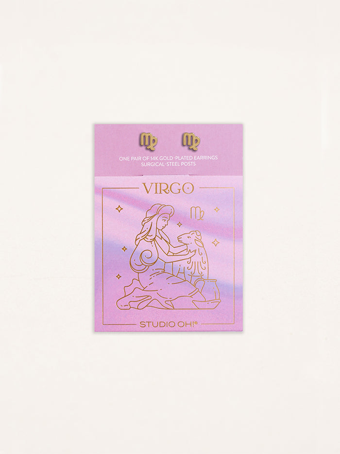 Virgo Zodiac Earrings
