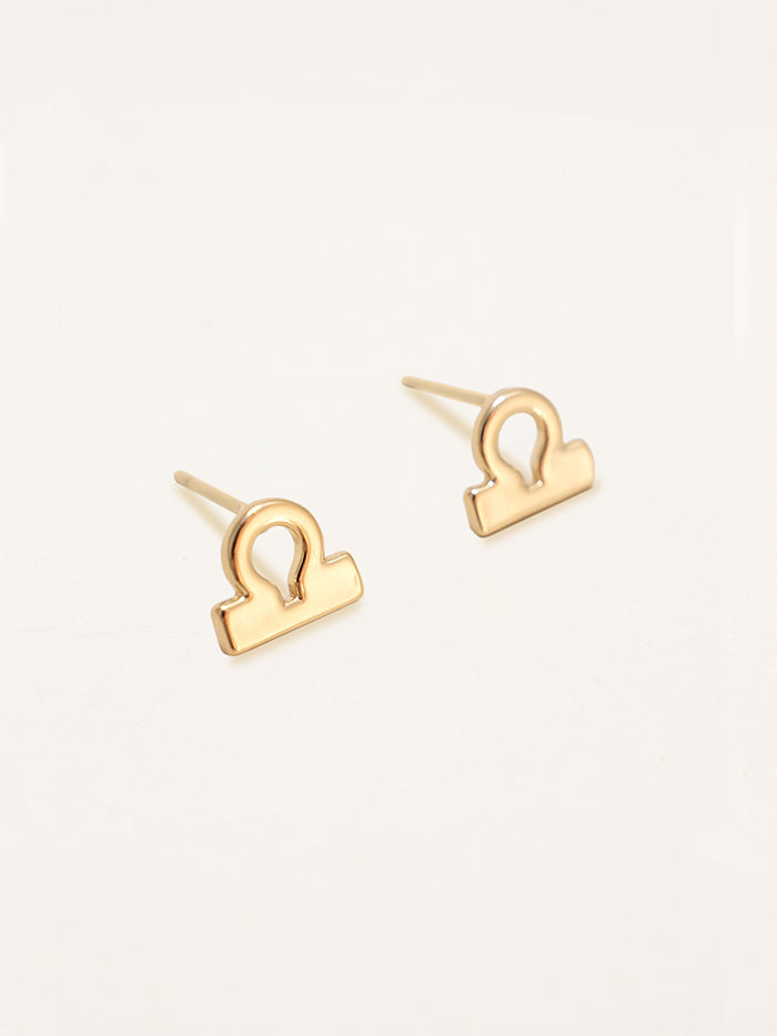 Libra Zodiac Earrings