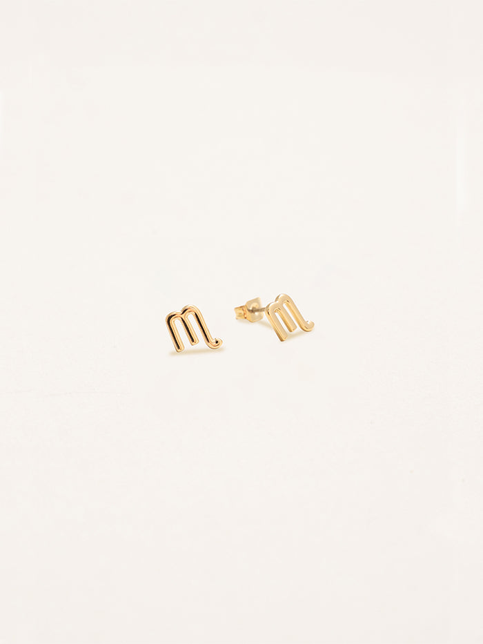 Scorpio Zodiac Earrings