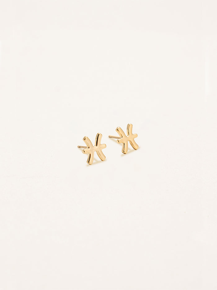 Pisces Zodiac Earrings