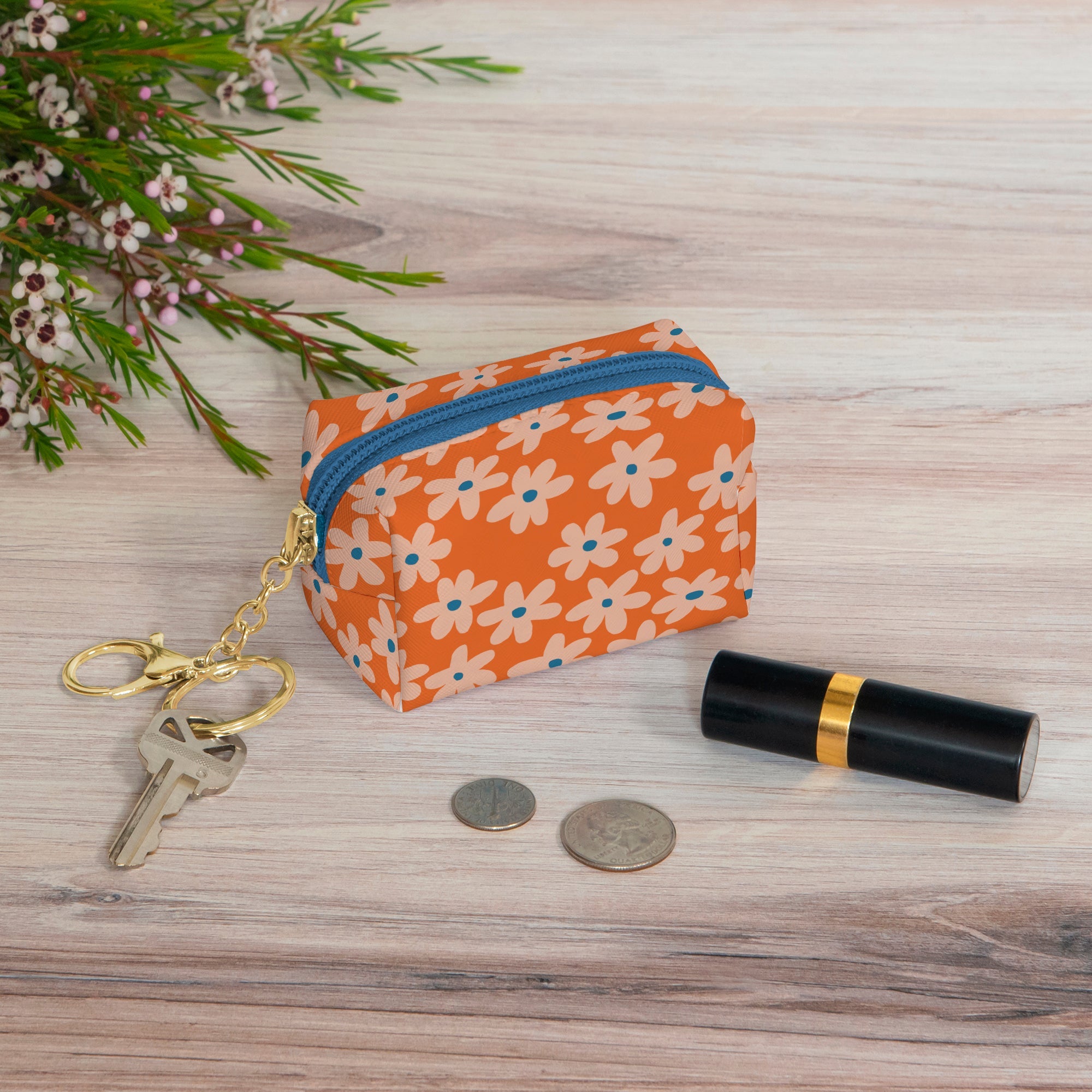 Forget Me Not Key Chain Pouch
