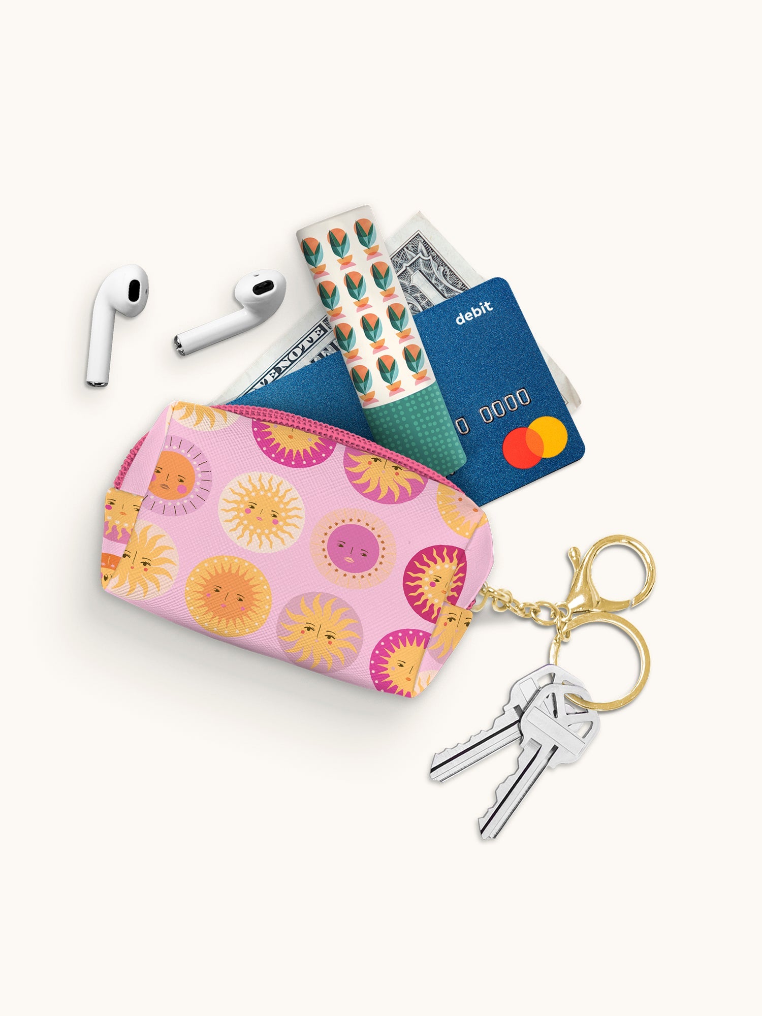 On the Sunny Side Key Chain Pouch
