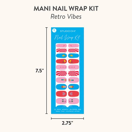 Retro Vibes Mani Nail Wrap Kit