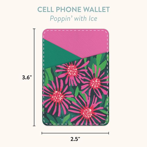 Poppin' with Ice Stick-On Cell Phone Wallet